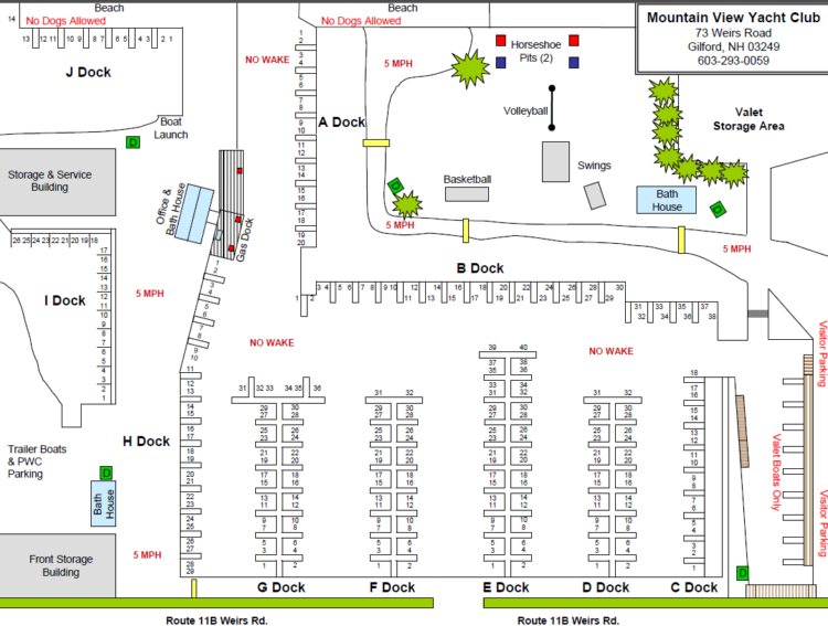 mountain view yacht club map